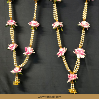 Pink Bride-Groom Mala