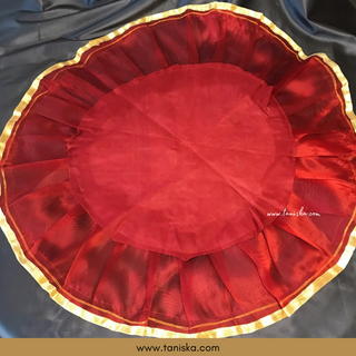 1 Maroon Multi-Purpose DORI RUMAL (Gift Bag Thaal Cover Potli Bag - Perfect for: Indian Wedding Shagan Ceremony Chunni
