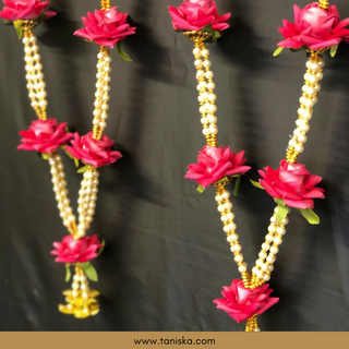 Pink Bride-Groom Mala