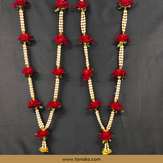 Red Bride-Groom Mala