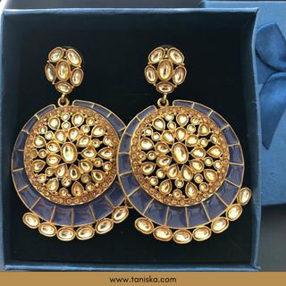 MISHCA Antique Gold Earrings - Grey