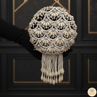 The Black Pearl Cascade Clutch Bag