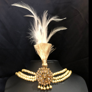 The Maharaja’s Mandalas | Ornate Sunburst Kalgi - Mens Bridal Kalgi
