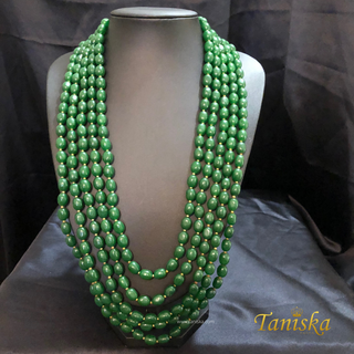 The Monarch’s Shield | Ornate Filigree Pearl Mala - Mens Bridal Mala
