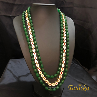 The Crown Prince | Radiant Crystal & Pearl Mala - Mens Bridal Mala