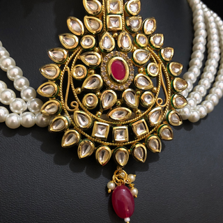 The Emperor’s Emerald | Ornate Kundan Kalgi - Mens Bridal Kalgi