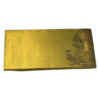 Golden Peacock Shagun Money Envelopes - 20s Pack - Money Envelopes for Gifting