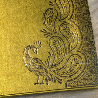 Golden Peacock Shagun Money Envelopes - 20s Pack - Money Envelopes for Gifting