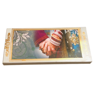 Bride Groom Holding Hands Shagun Money Envelopes - 10s Pack - Money Envelopes for Gifting