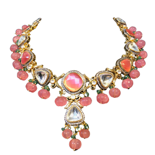 JAANAT - Baby Pink Dreamy Necklace Set - Necklace Set