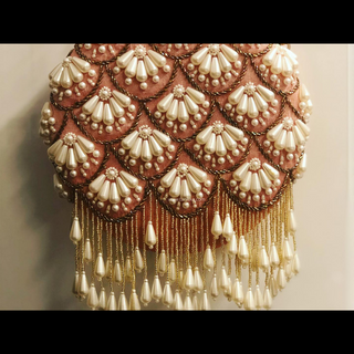 The Peach Pearl Cascade Clutch Bag - Clutch Bag