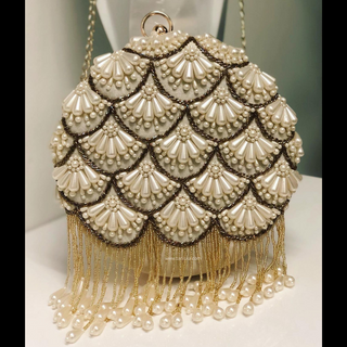 The Ivory Pearl Cascade Clutch Bag - Clutch Bag