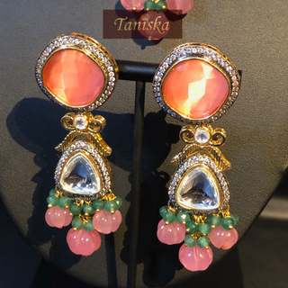 JAANAT - Baby Pink Dreamy Necklace Set - Necklace Set