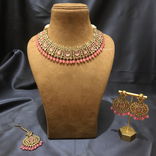 ISHA Pink Necklace Set - Necklace Set