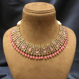 ISHA Pink Necklace Set - Necklace Set