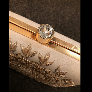 The Ivory Square Mandala Clutch Bag - Clutch Bag