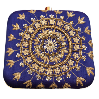 The Sapphire Mandala Clutch Bag - Clutch Bag