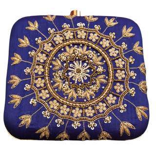 The Sapphire Mandala Clutch Bag - Clutch Bag
