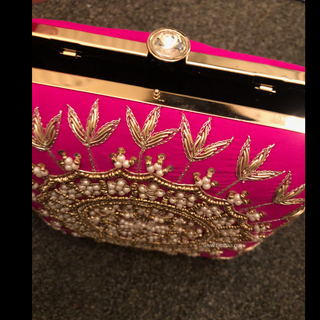 The Fuchsia Mandala Clutch Bag - Clutch Bag