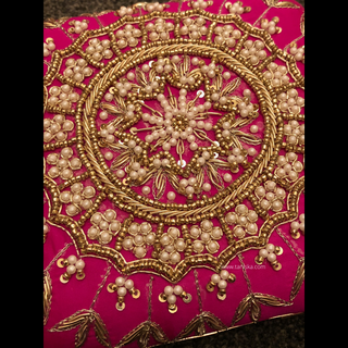 The Fuchsia Mandala Clutch Bag - Clutch Bag