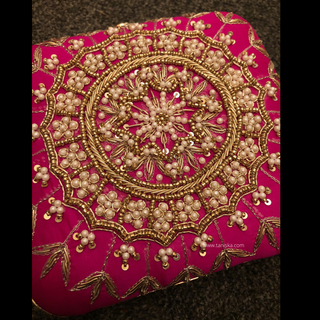The Fuchsia Mandala Clutch Bag - Clutch Bag