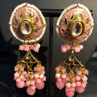 ZOYA Pink/Turquoise Combo Kundan Necklace Set - Necklace Set