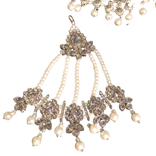 KAIRA Silver Bridal Necklace Set Bundle - Necklace Set