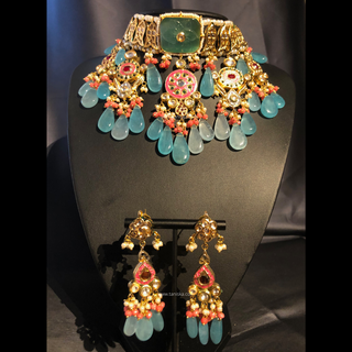 EESHA Kundan Necklace Set - Necklace Set