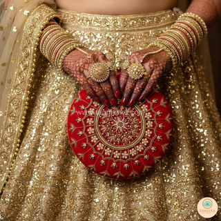 The Ruby Mandala Clutch Bag