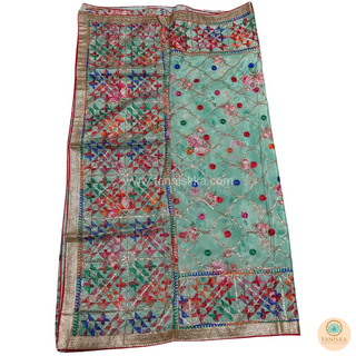 The Mint Meadow Phulkari Dupatta