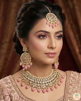 The Rajwada Rose Necklace Set