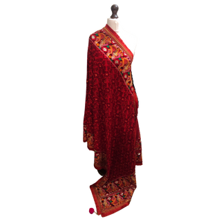 The Dulha-Dulhan Phulkari Dupatta - Punjabi Phulkari Dupatta