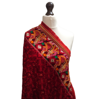 The Dulha-Dulhan Phulkari Dupatta - Punjabi Phulkari Dupatta