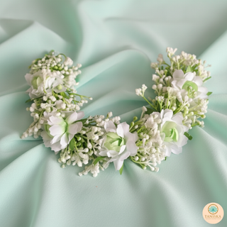 White Flower Gajra - Hair Accessory - (Single Piece)