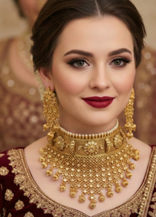 The Royal Antique Gold Majesty Necklace Set