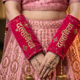 Personalised Dulhaniya Choora Covers – Elegant Wedding Hand Accessories for Brides
