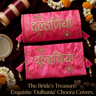 Personalised Dulhaniya Choora Covers – Elegant Wedding Hand Accessories for Brides