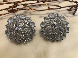 American Diamond Style Studs - Silver