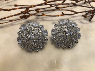 American Diamond Style Studs - Silver