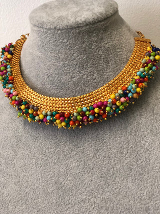RANG-DE Pearl Necklace Set (Necklace Earrings) - Multi - Necklace Set