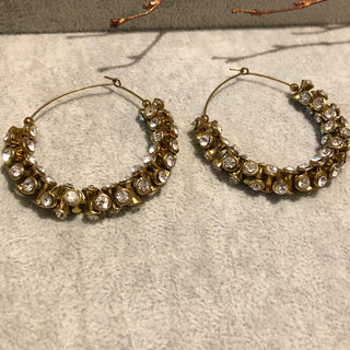 Antique Gold Earrings - Golden