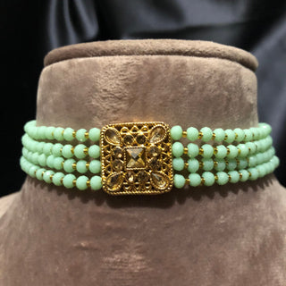 SIMPLE Choker Necklace Set - Mint - Necklace Set