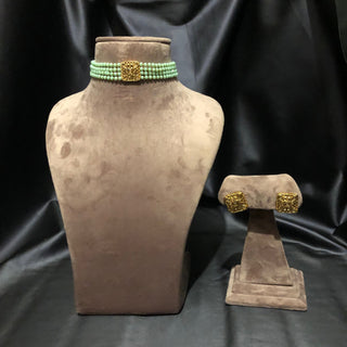 SIMPLE Choker Necklace Set - Mint - Necklace Set