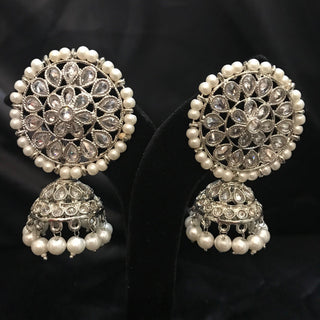 Antique Silver Earrings - Silver
