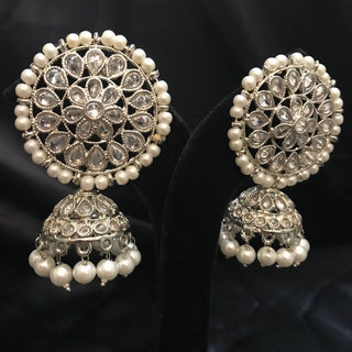 Antique Silver Earrings - Silver