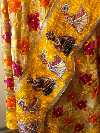 The Bridal Shagun Phulkari Dupatta - Punjabi Phulkari Dupatta