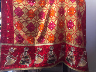 The Bridal Shagun Phulkari Dupatta - Punjabi Phulkari Dupatta