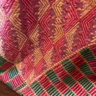 The Royal Rubellite Phulkari Dupatta - Punjabi Phulkari Dupatta
