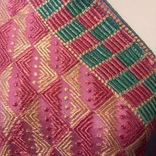 The Royal Rubellite Phulkari Dupatta - Punjabi Phulkari Dupatta