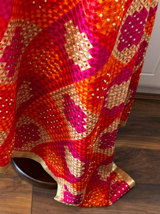The Heirloom Rani Bagh Phulkari Dupatta - Punjabi Phulkari Dupatta